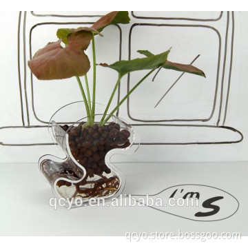 alibaba express vase transparent circle acrylic vase QCY-V23